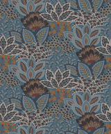 York Wallcoverings Catherine Blue Botanical Wallpaper 4228-8