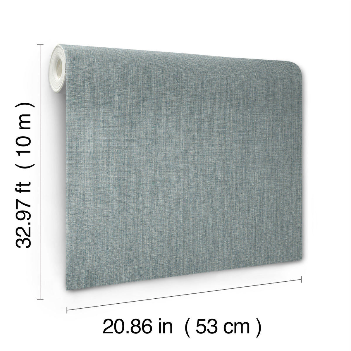 York Wallcoverings Egyptian Linen Denim Faux Fabric Wallpape