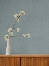 York Wallcoverings Egyptian Linen Denim Faux Fabric Wallpape