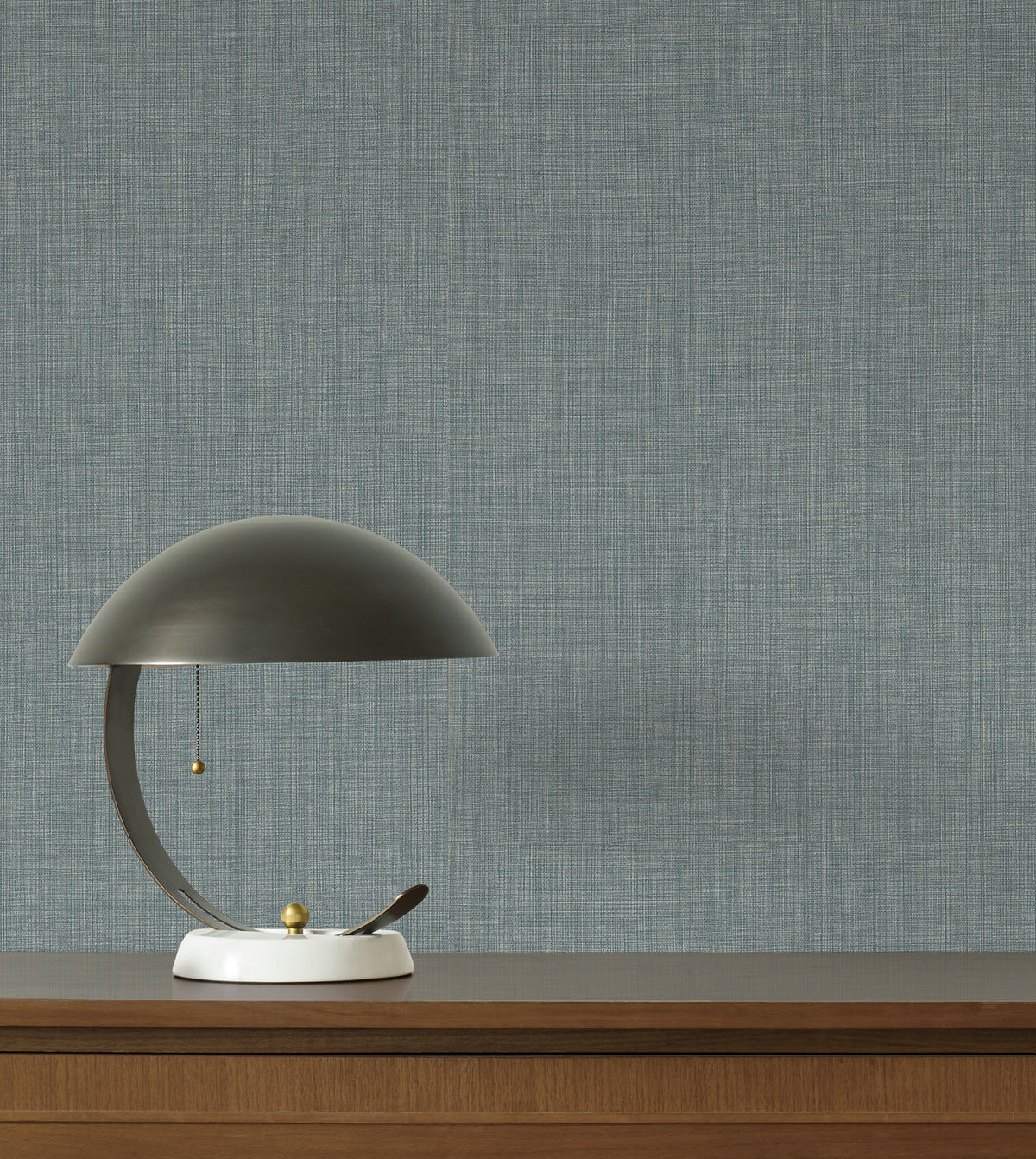 York Wallcoverings Egyptian Linen Denim Faux Fabric Wallpape