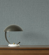 York Wallcoverings Egyptian Linen Denim Faux Fabric Wallpape