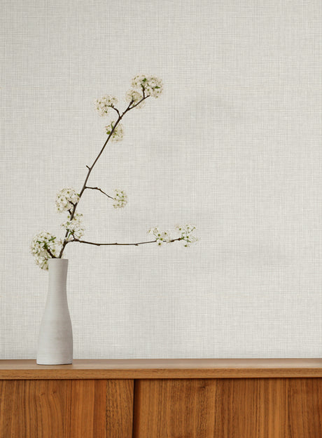 York Wallcoverings Egyptian Linen Eggshell Faux Fabric Wallp