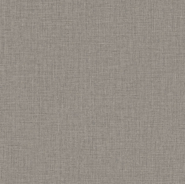 York Wallcoverings Egyptian Linen Ash Faux Fabric Wallpaper 