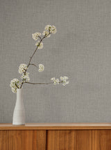 York Wallcoverings Egyptian Linen Ash Faux Fabric Wallpaper 