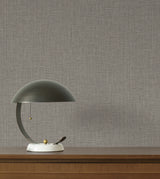York Wallcoverings Egyptian Linen Ash Faux Fabric Wallpaper 