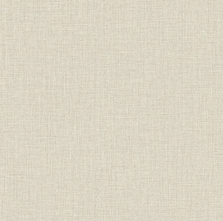 York Wallcoverings Egyptian Linen Cream Faux Fabric Wallpape
