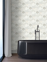 York Wallcoverings Catherine Ivory Botanical Wallpaper 4228-