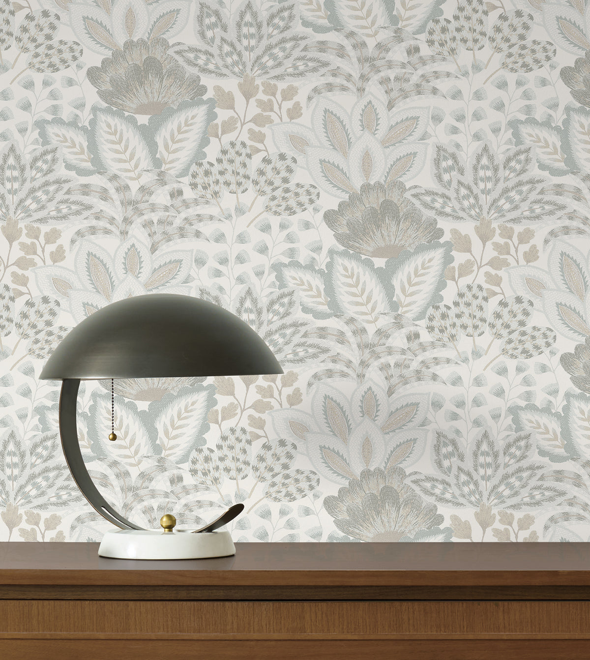 York Wallcoverings Catherine Ivory Botanical Wallpaper 4228-