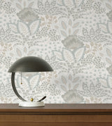 York Wallcoverings Catherine Ivory Botanical Wallpaper 4228-