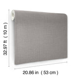 York Wallcoverings Egyptian Linen Sterling Faux Fabric Wallp