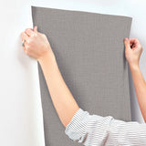 York Wallcoverings Egyptian Linen Sterling Faux Fabric Wallp