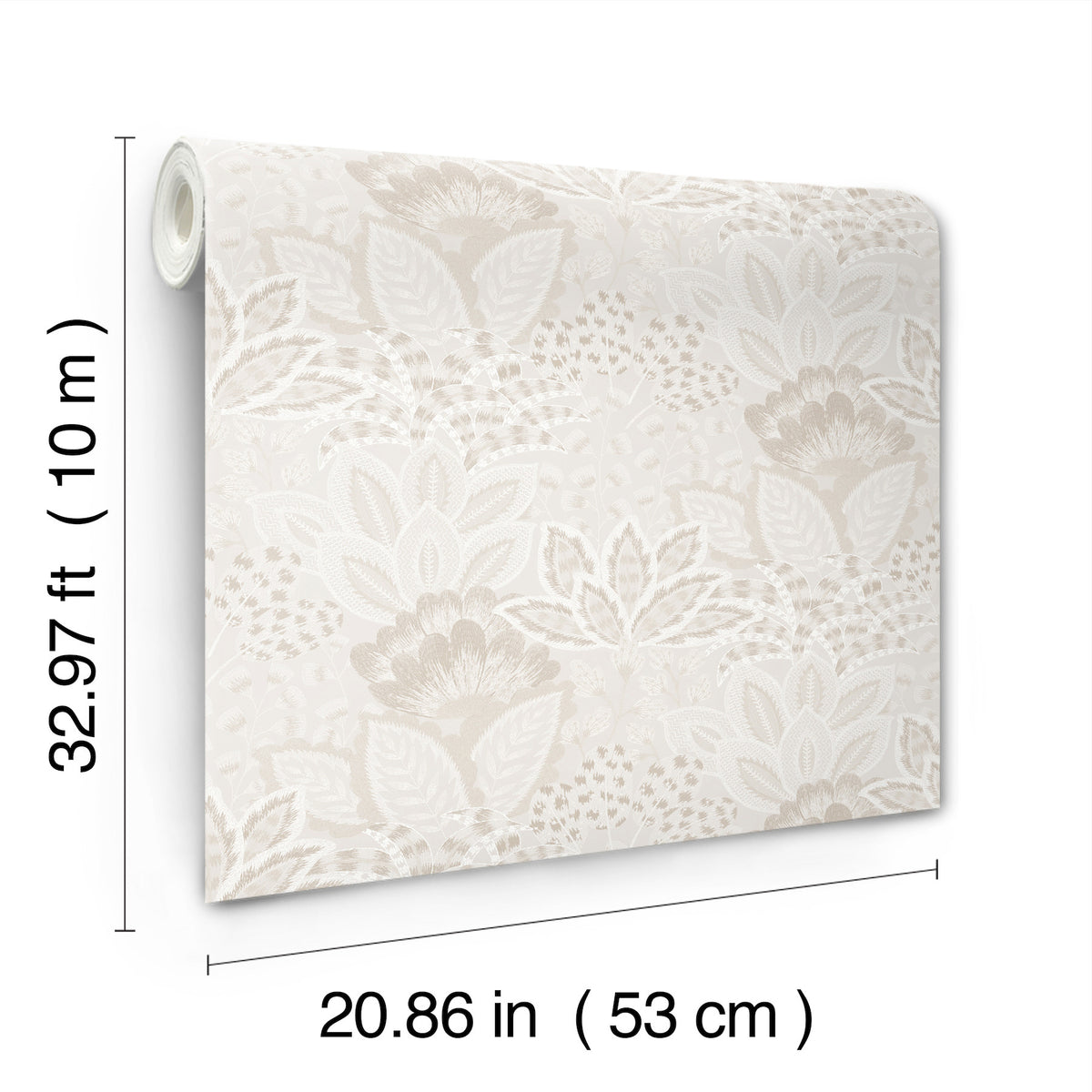 York Wallcoverings Catherine Pearl Botanical Wallpaper 4228-