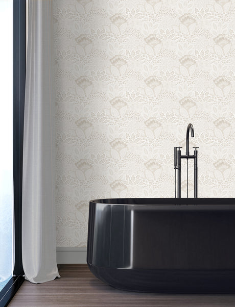 York Wallcoverings Catherine Pearl Botanical Wallpaper 4228-
