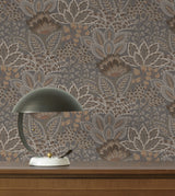York Wallcoverings Catherine Chocolate Botanical Wallpaper 4