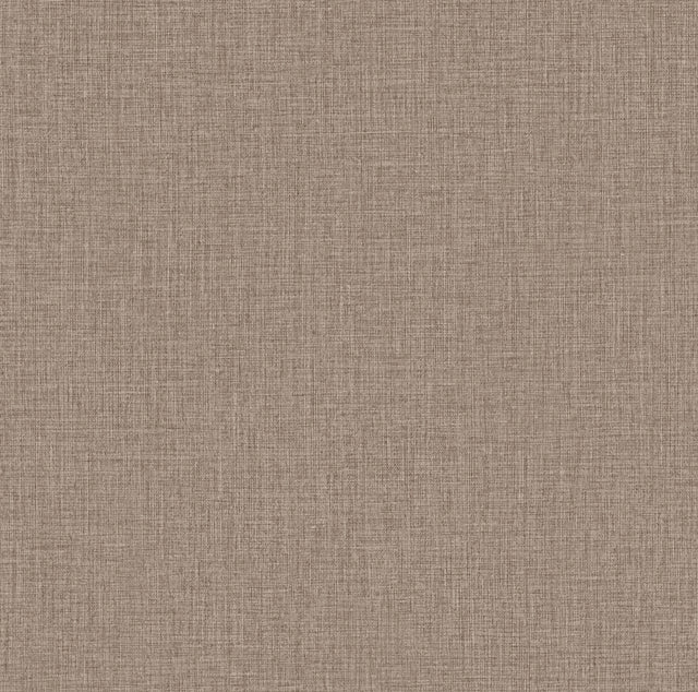 York Wallcoverings Egyptian Linen Brown Faux Fabric Wallpape