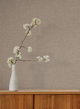 York Wallcoverings Egyptian Linen Brown Faux Fabric Wallpape