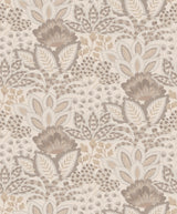 York Wallcoverings Catherine Neutral Botanical Wallpaper 422