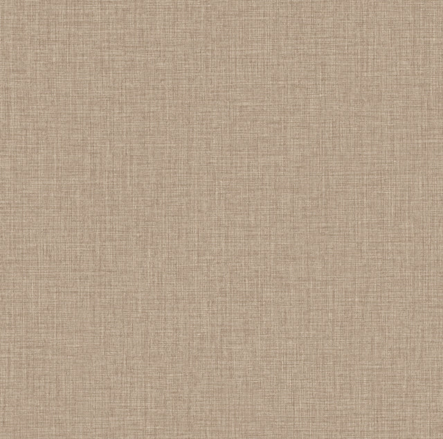 York Wallcoverings Egyptian Linen Light Brown Faux Fabric Wa