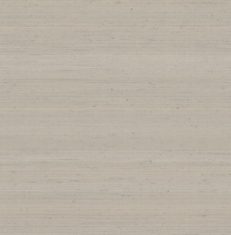York Wallcoverings Fine Silk Taupe Faux Fabric Wallpaper 422