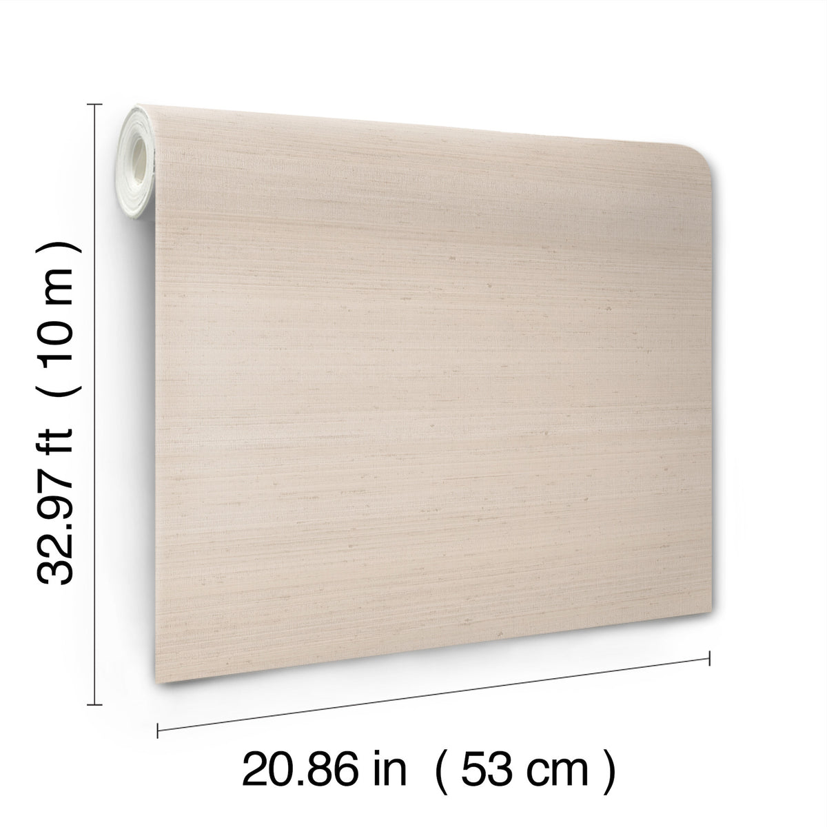 York Wallcoverings Fine Silk Beige Faux Fabric Wallpaper 422
