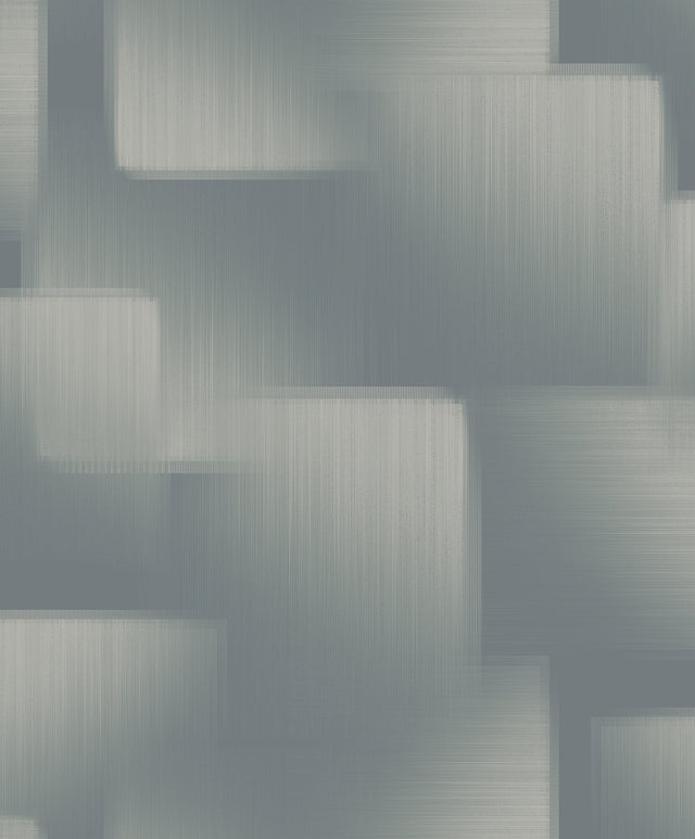 York Wallcoverings Silk Madras Slate Abstract Geometric Wall