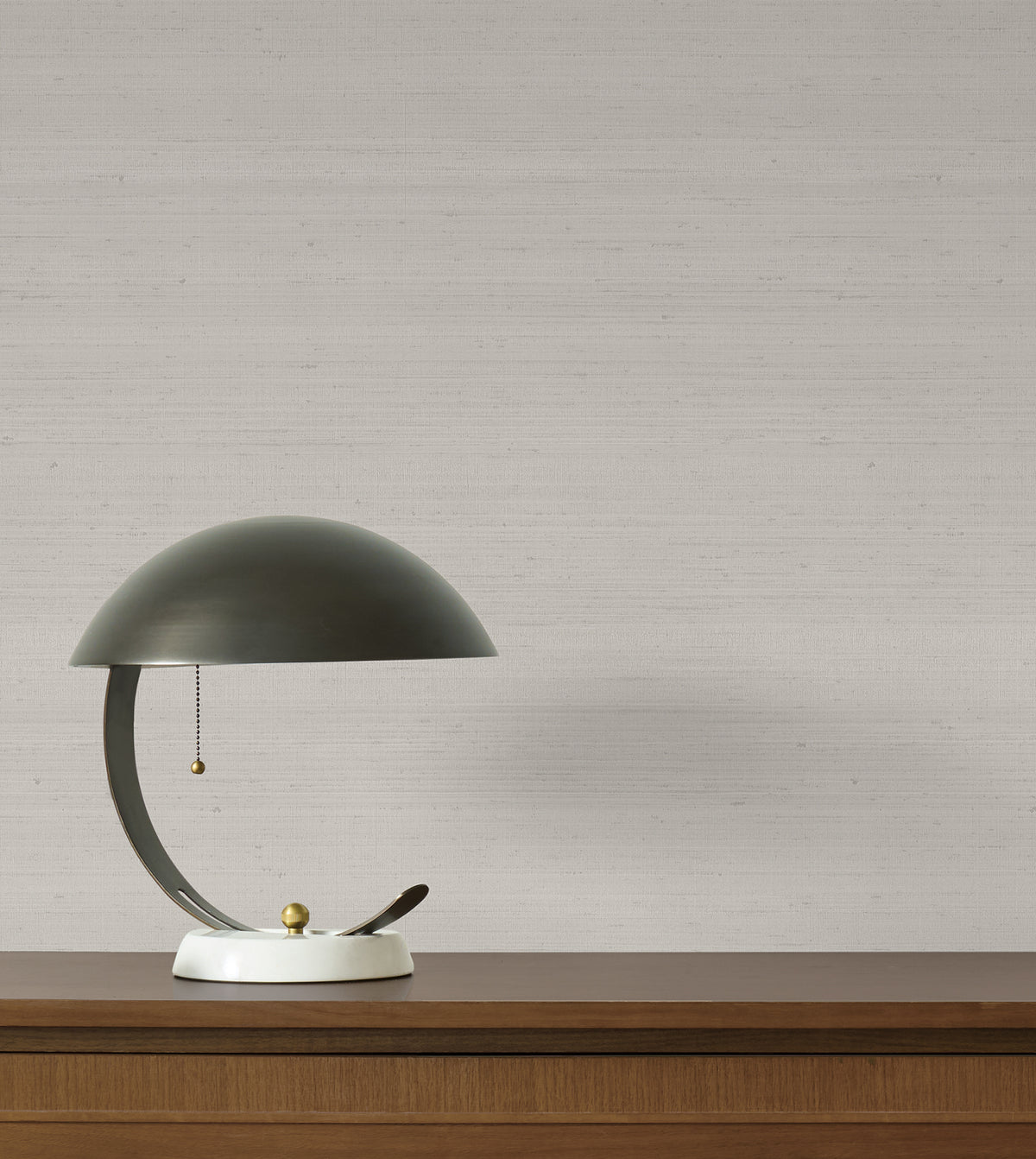 York Wallcoverings Fine Silk Light Grey Faux Fabric Wallpape