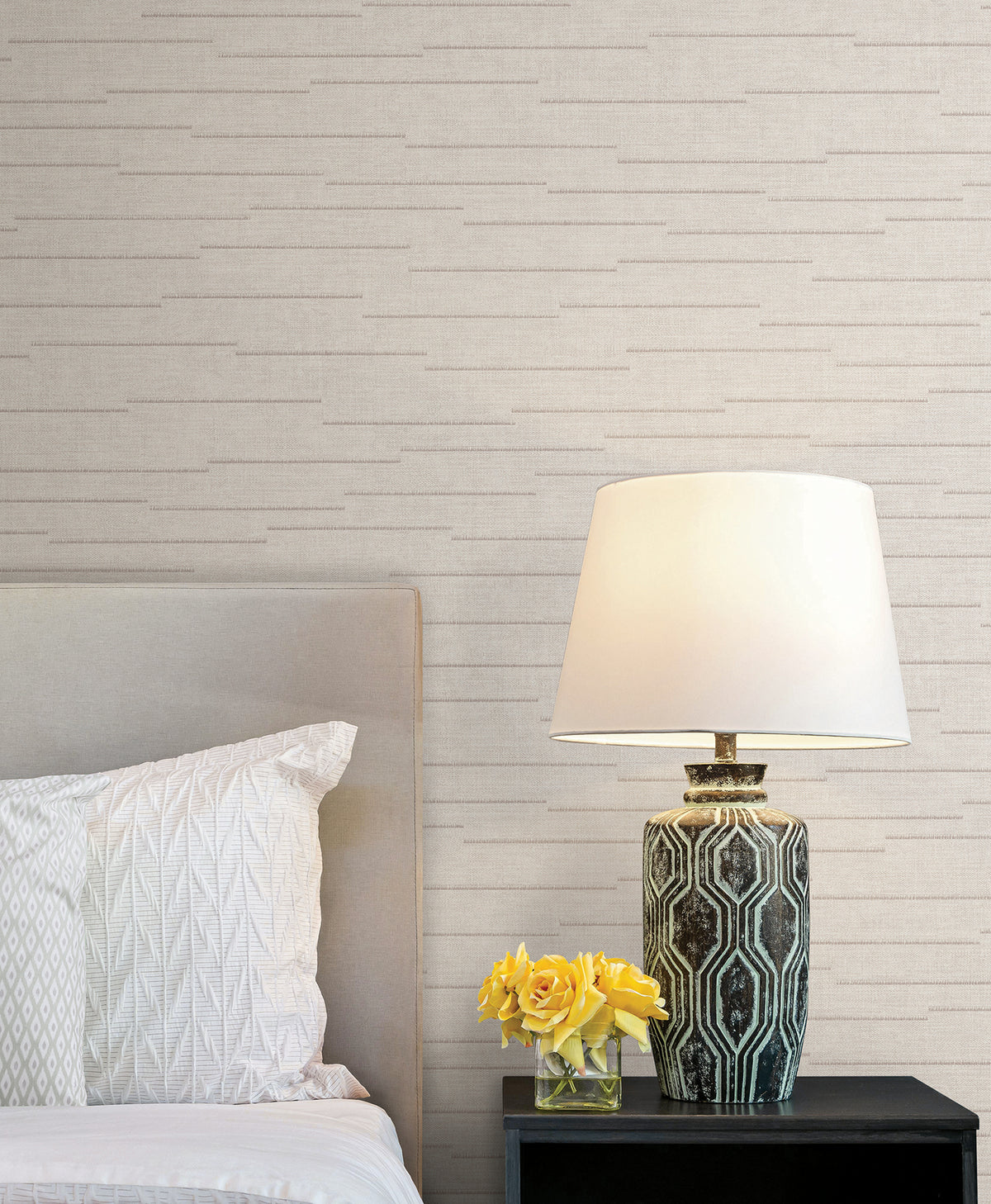 York Wallcoverings Latitude Eggshell Striated Wallpaper 4228