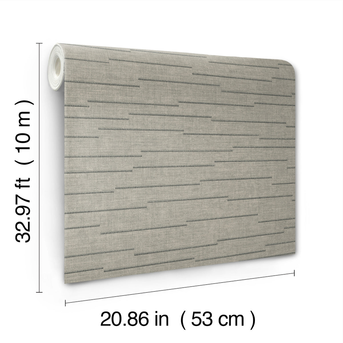 York Wallcoverings Latitude Grey Striated Wallpaper 4228-841