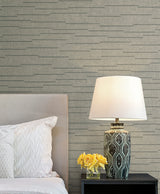 York Wallcoverings Latitude Grey Striated Wallpaper 4228-841