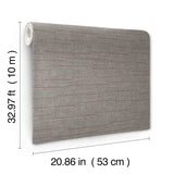 York Wallcoverings Latitude Dark Grey Striated Wallpaper 422