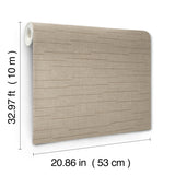 York Wallcoverings Latitude Taupe Striated Wallpaper 4228-84