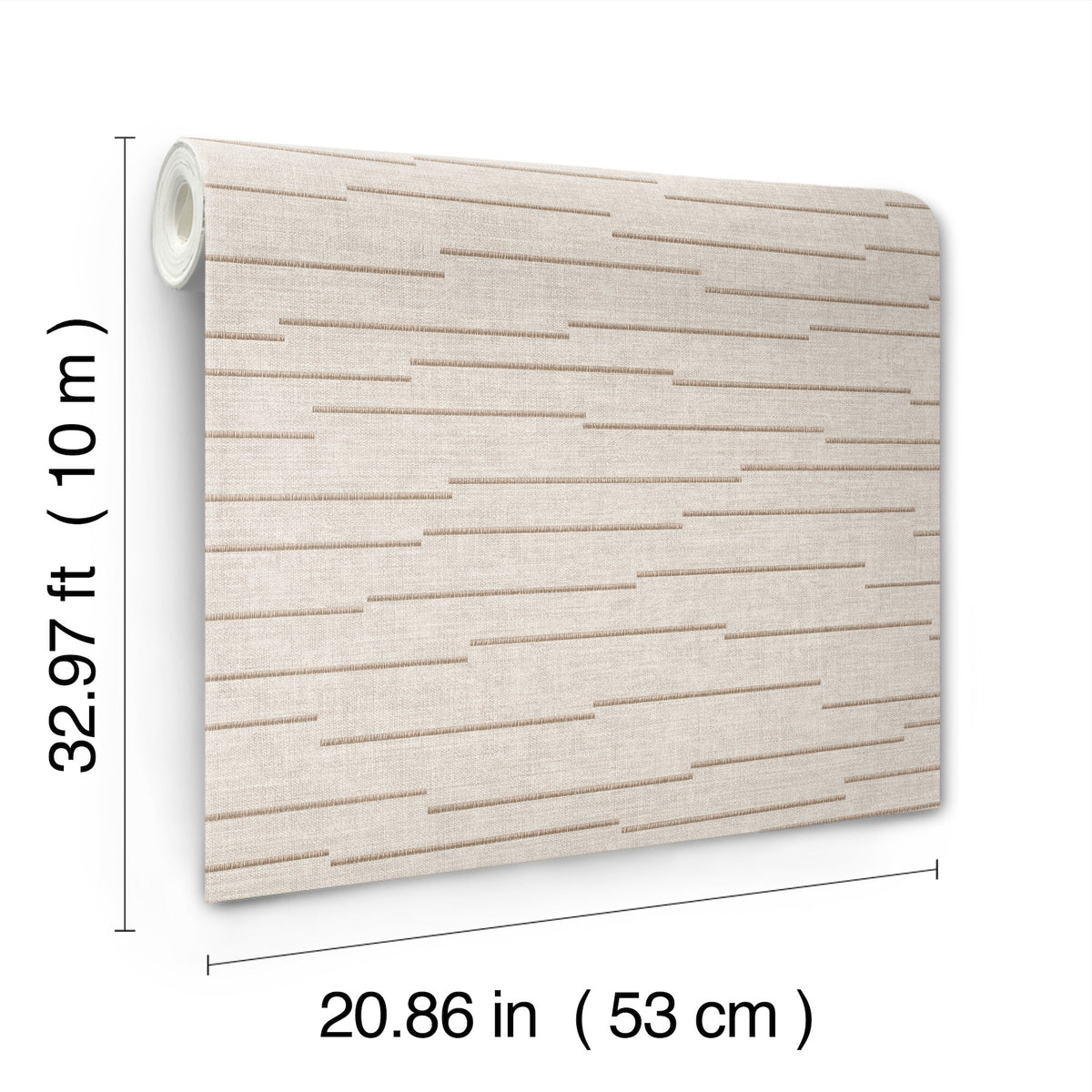 York Wallcoverings Latitude Beige Striated Wallpaper 4228-84