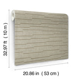 York Wallcoverings Latitude Neutral Striated Wallpaper 4228-