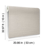 York Wallcoverings Sky Line Grey Textured Wallpaper 4228-841