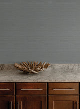York Wallcoverings Sky Line Slate Textured Wallpaper 4228-84