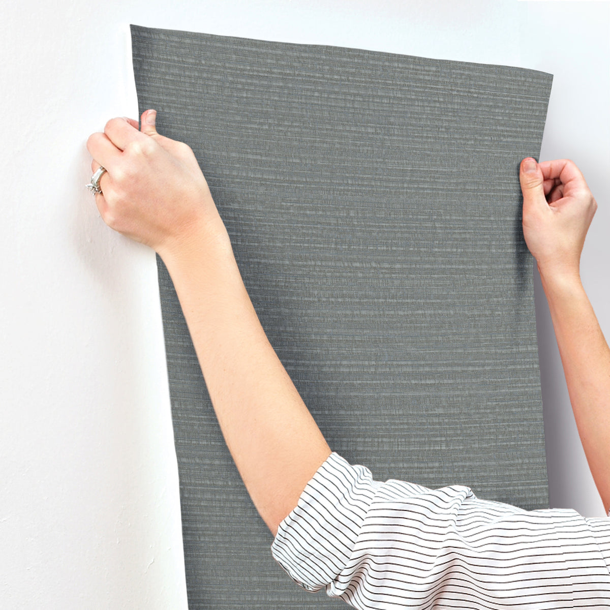 York Wallcoverings Sky Line Slate Textured Wallpaper 4228-84