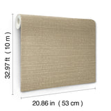 York Wallcoverings Sky Line Chestnut Textured Wallpaper 4228