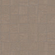 York Wallcoverings Chiseled Patchwork Brown Faux Fabric Wall