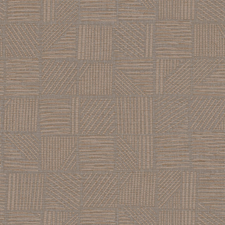 York Wallcoverings Chiseled Patchwork Brown Faux Fabric Wall