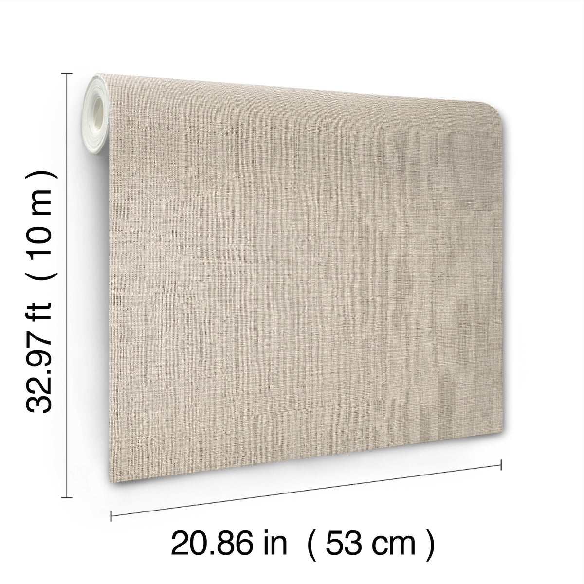 York Wallcoverings Georgette Taupe Faux Fabric Wallpaper 422