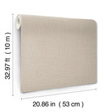 York Wallcoverings Georgette Taupe Faux Fabric Wallpaper 422