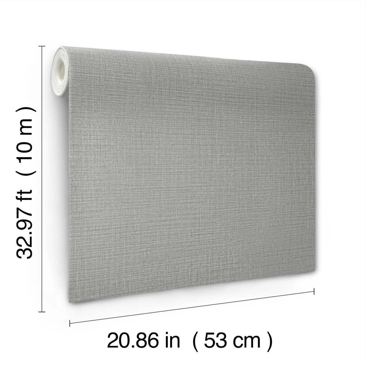 York Wallcoverings Georgette Dark Grey Faux Fabric Wallpaper