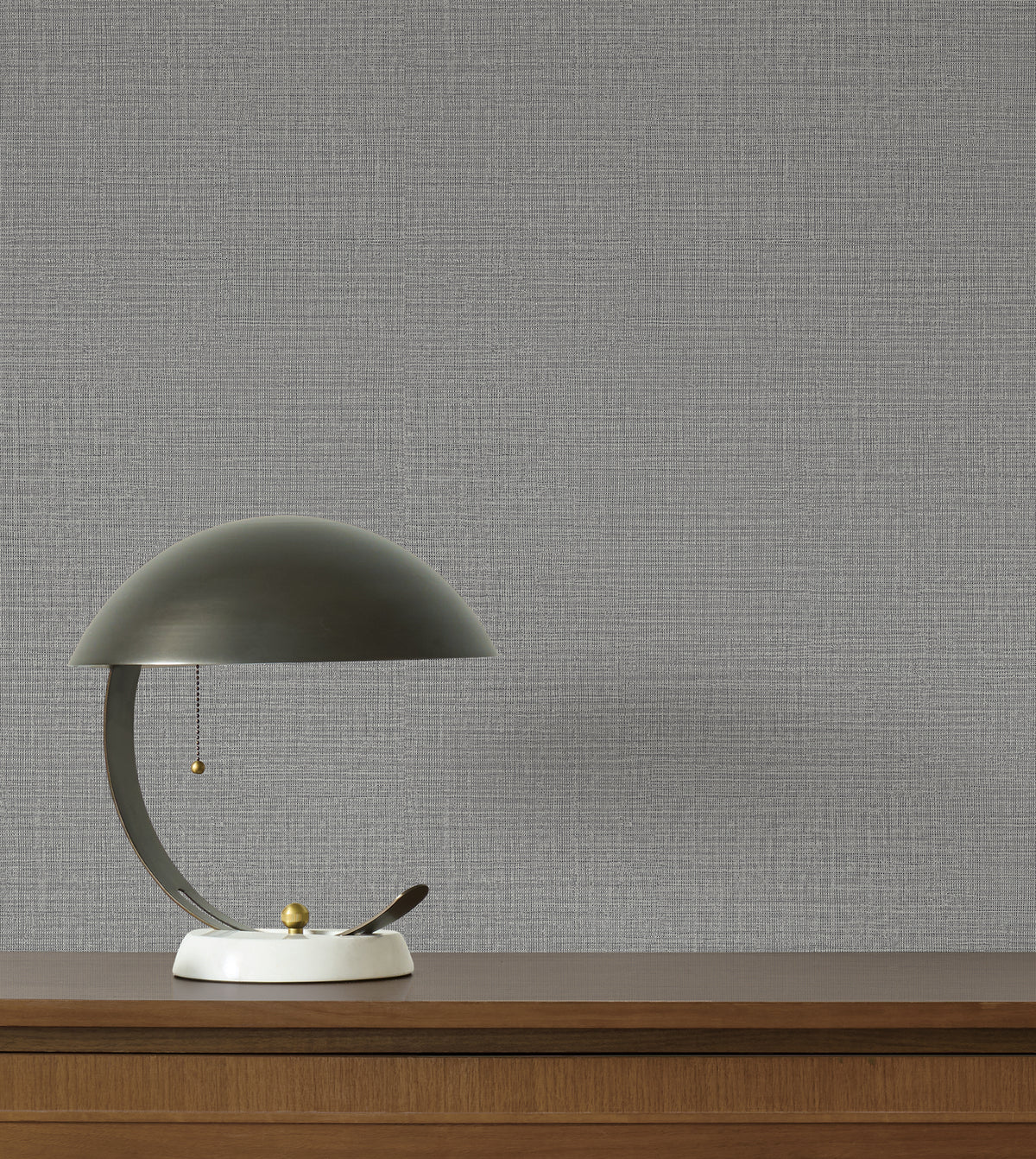 York Wallcoverings Georgette Dark Grey Faux Fabric Wallpaper