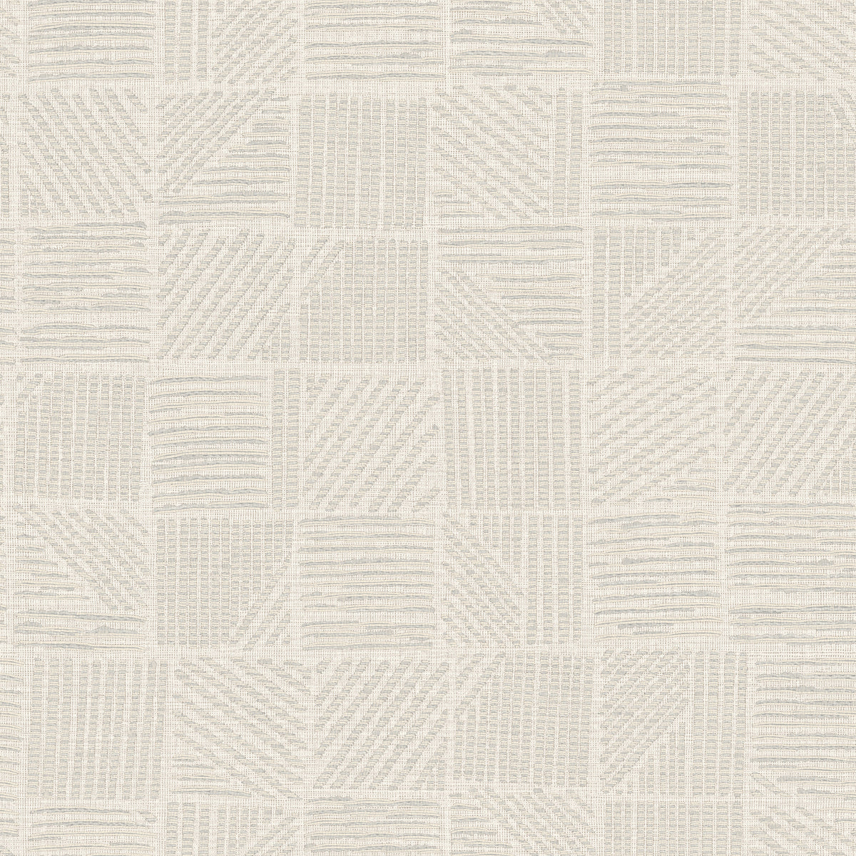 York Wallcoverings Chiseled Patchwork Beige Faux Fabric Wall