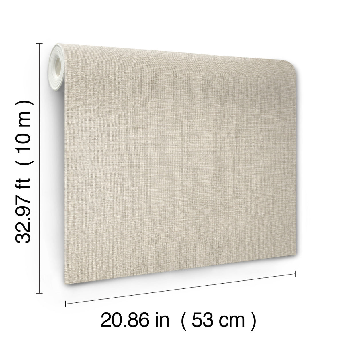York Wallcoverings Georgette Light Brown Faux Fabric Wallpap