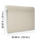 York Wallcoverings Georgette Light Brown Faux Fabric Wallpap