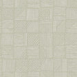 York Wallcoverings Chiseled Patchwork Sage Faux Fabric Wallp