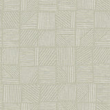 York Wallcoverings Chiseled Patchwork Sage Faux Fabric Wallp