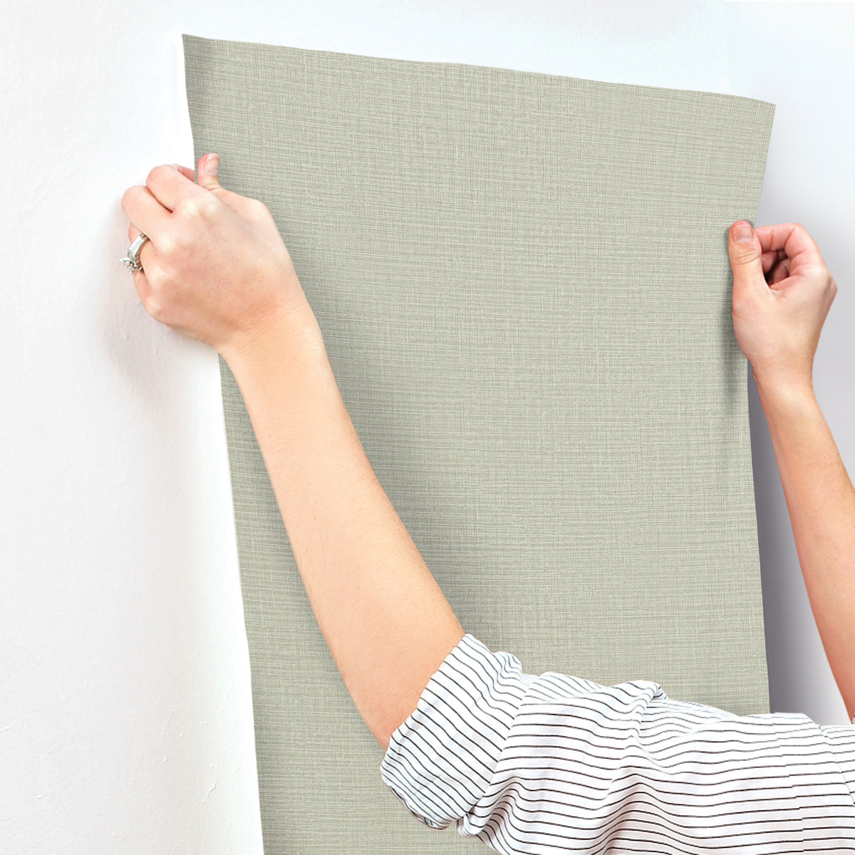 York Wallcoverings Georgette Moss Faux Fabric Wallpaper 4228