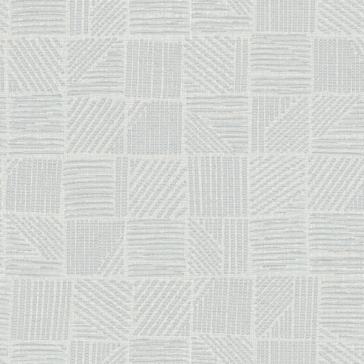 York Wallcoverings Chiseled Patchwork Grey Faux Fabric Wallp